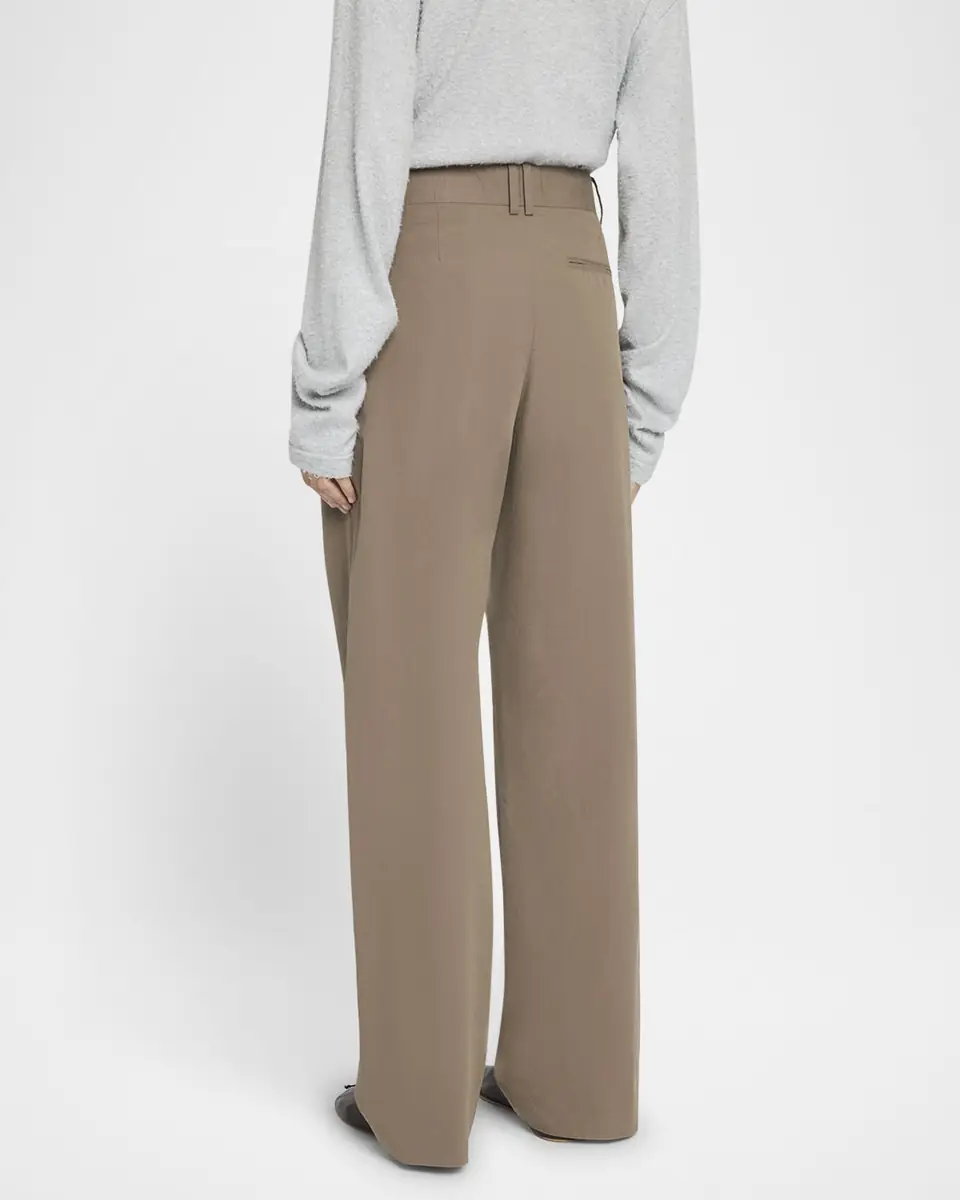 The Row Alfidis Double Pleated Straight-Leg Cotton Pants | Thumbnail 3 The Row Alfidis Double Pleated Straight-Leg Cotton Pants | Thumbnail 3