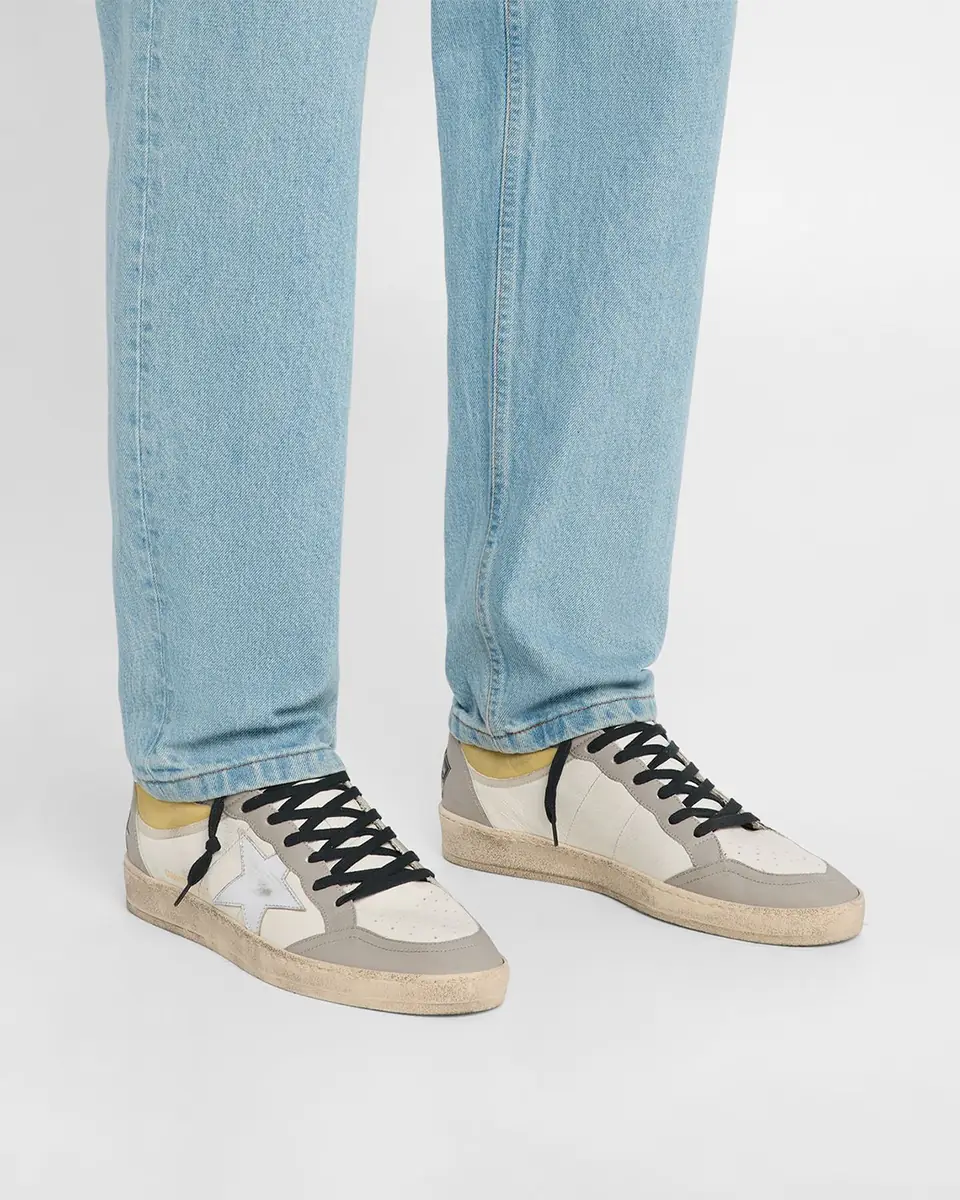 Golden Goose Men's Ball Star Metallic Leather Low-Top Sneakers, Exclusive | Thumbnail 2