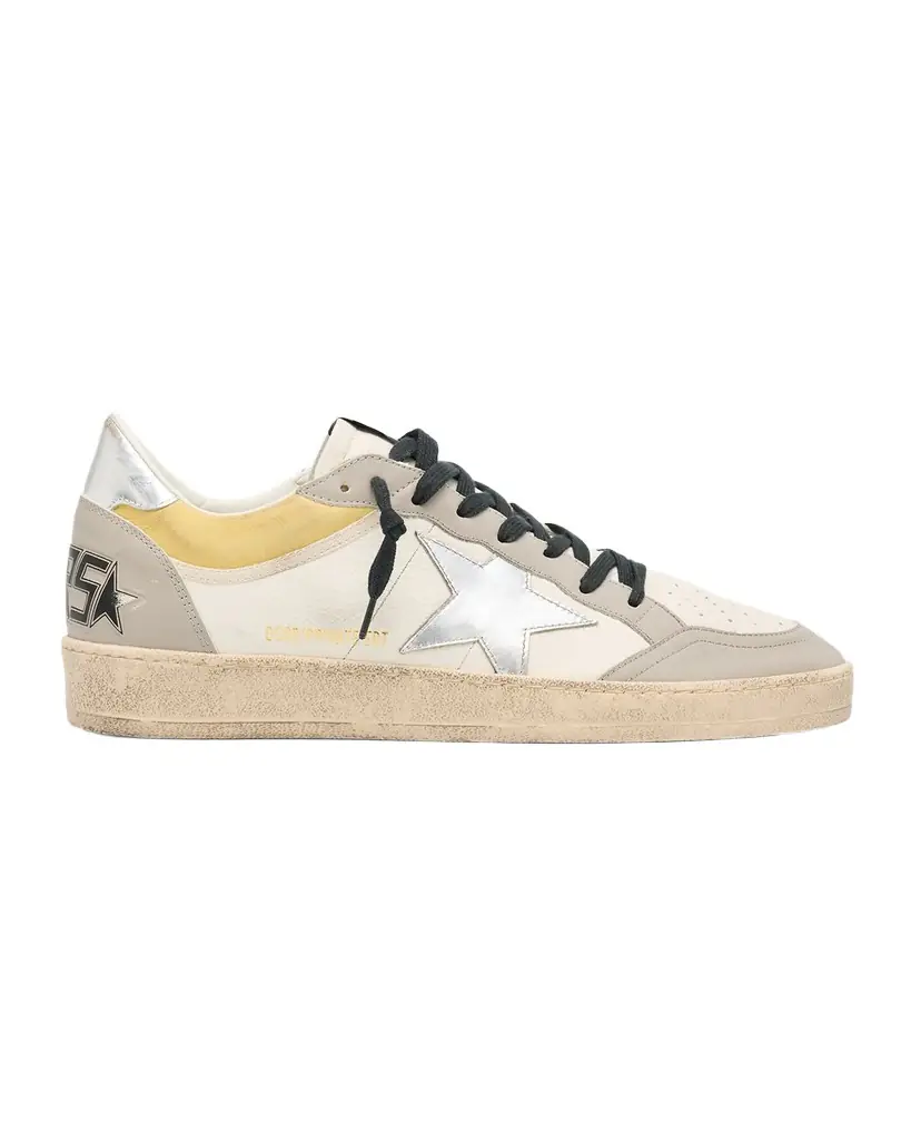 Men's Ball Star Metallic Leather Low-Top Sneakers, Exclusive Men's Ball Star Metallic Leather Low-Top Sneakers, Exclusive
