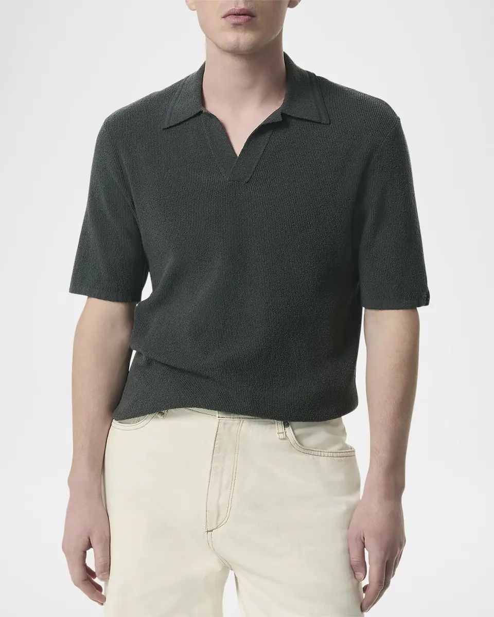 Rag & Bone Men's Zuma Toweling Polo Shirt | Thumbnail 4