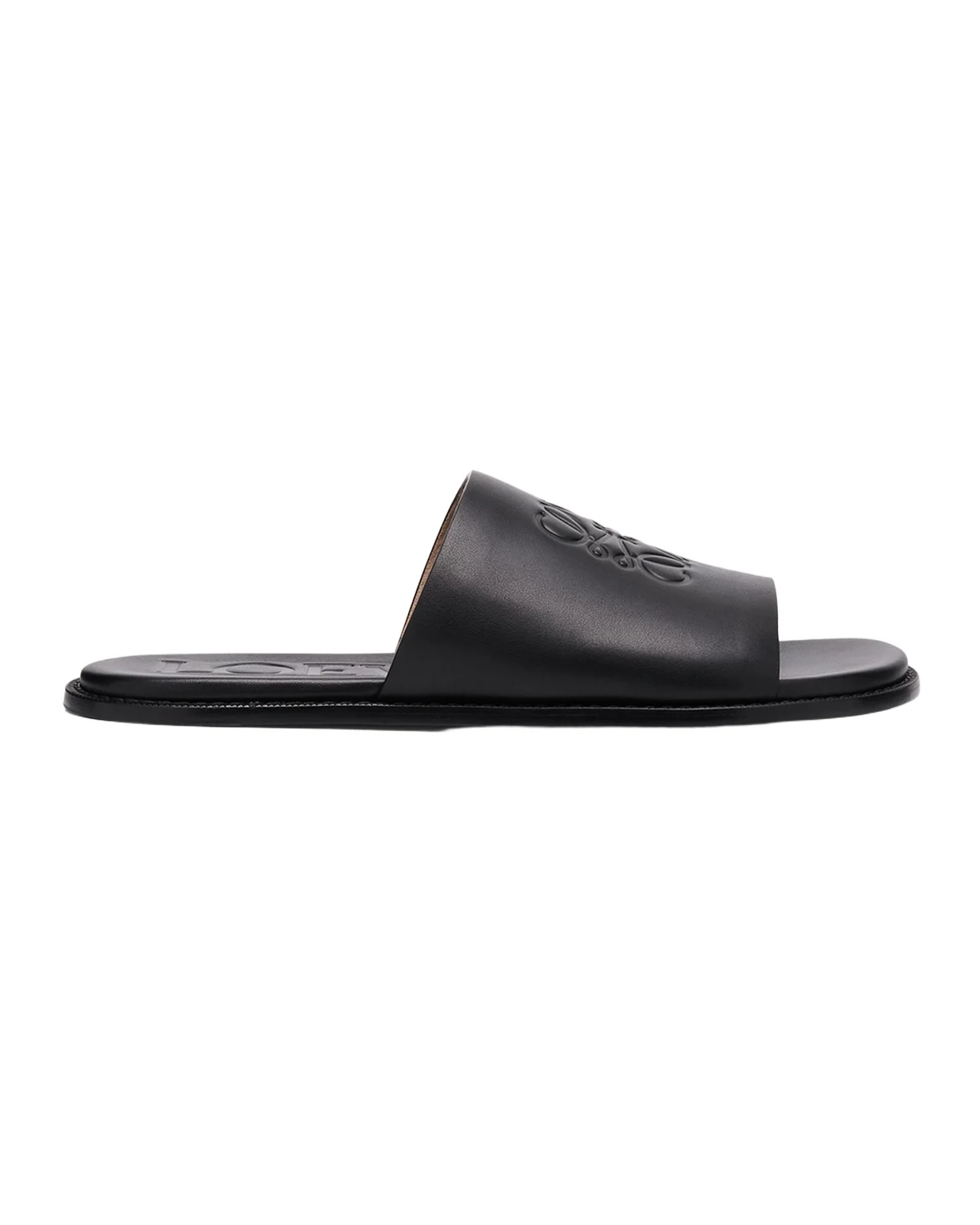 Loewe Men's Flex Anagram Soft Calfskin Slide Sandals