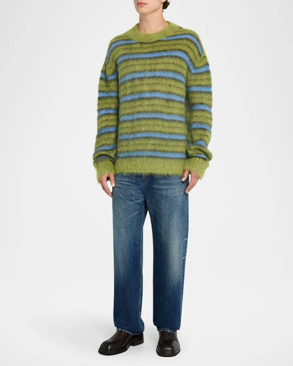 Marni Men's Mohair Striped Sweater | Thumbnail 2
