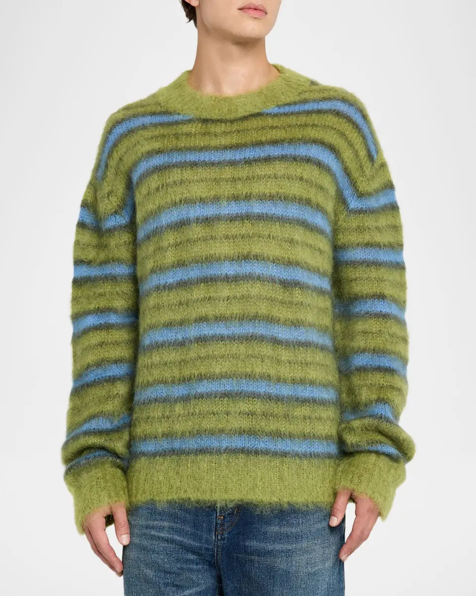 Marni Men's Mohair Striped Sweater | Thumbnail 4