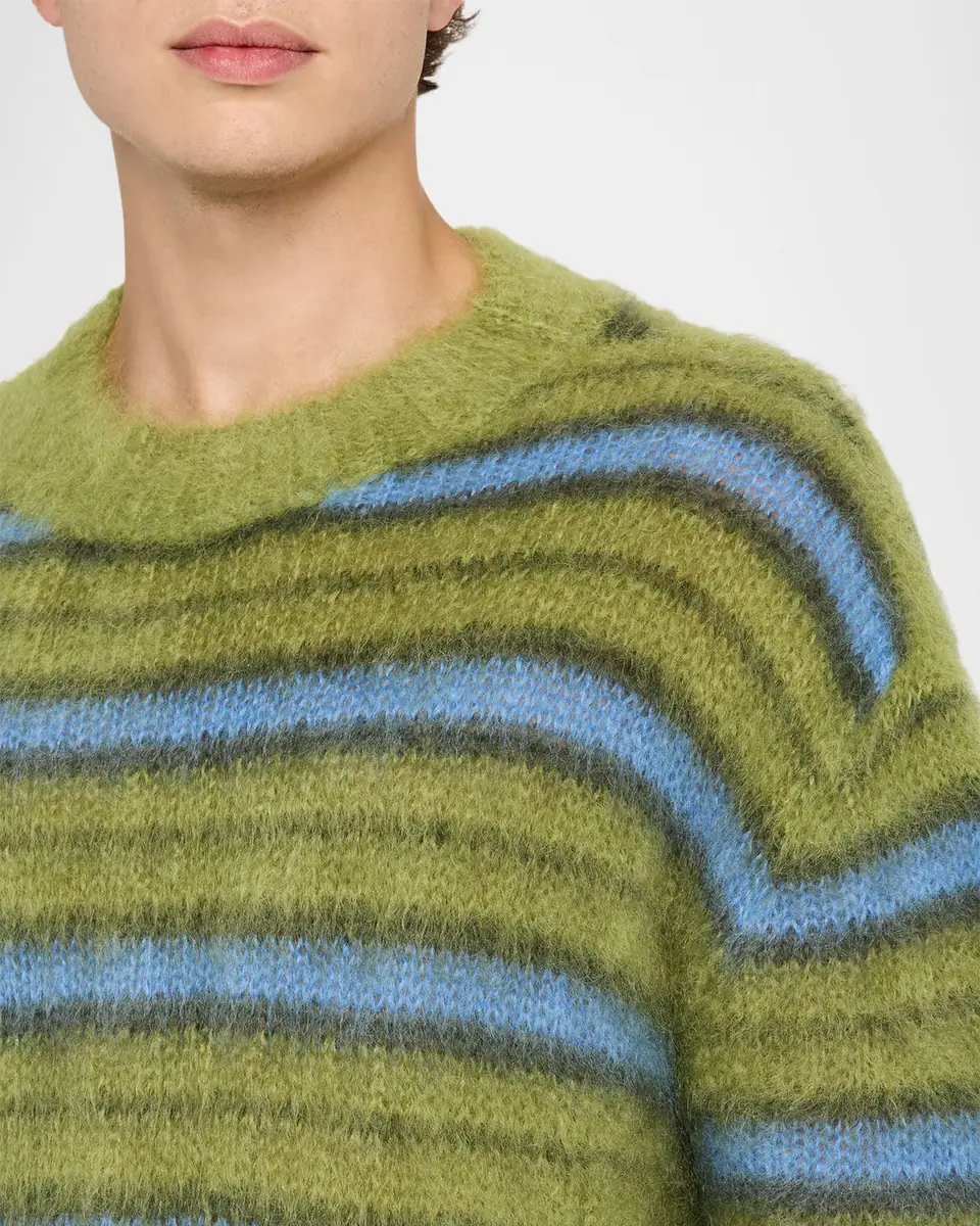Marni Men's Mohair Striped Sweater | Thumbnail 5