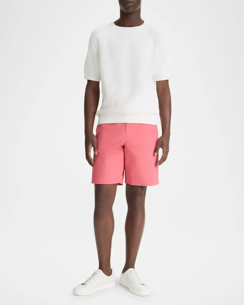 Vince Men's Italian Cotton Extended-Tab Shorts | Thumbnail 3 Vince Men's Italian Cotton Extended-Tab Shorts | Thumbnail 3