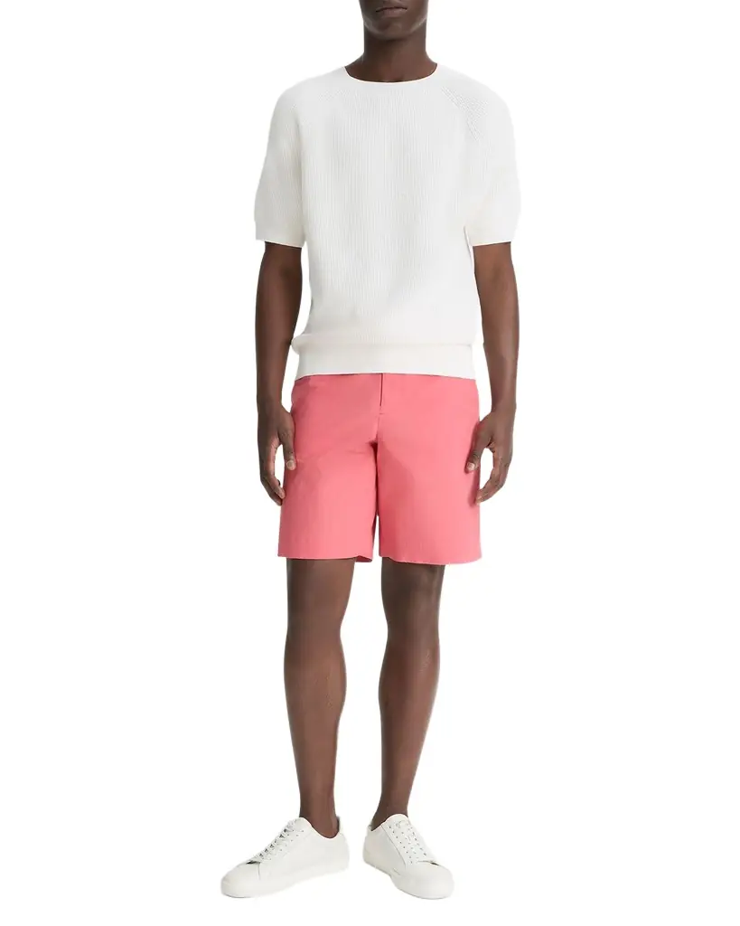 Vince Men's Italian Cotton Extended-Tab Shorts