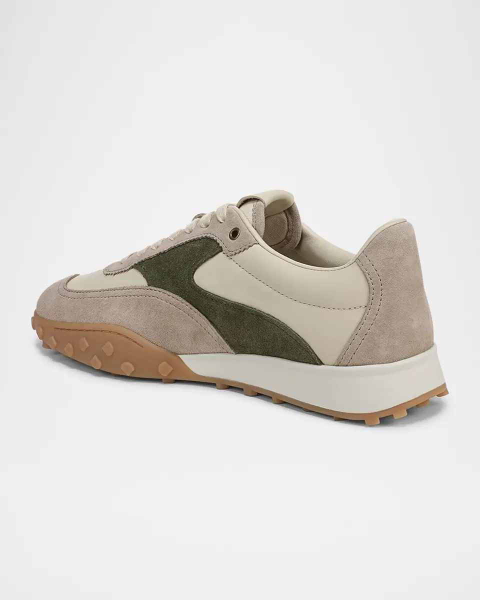 Vince Men's Pallisades Suede and Leather Runner Sneakers | Thumbnail 3 Vince Men's Pallisades Suede and Leather Runner Sneakers | Thumbnail 3