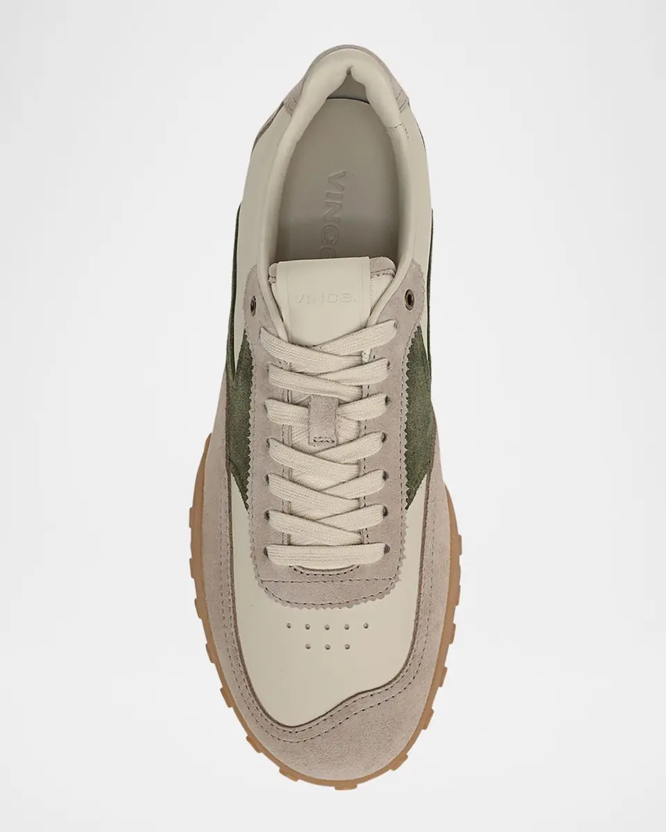 Vince Men's Pallisades Suede and Leather Runner Sneakers | Thumbnail 5 Vince Men's Pallisades Suede and Leather Runner Sneakers | Thumbnail 5