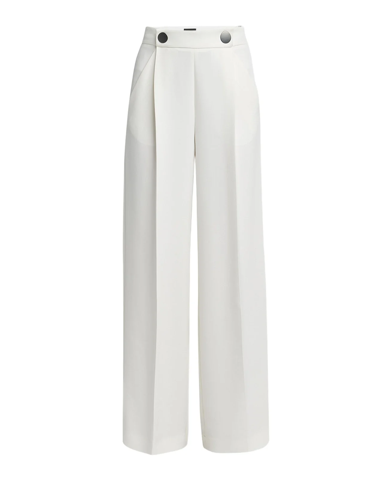 Wide Leg Silk Cady Trousers Wide Leg Silk Cady Trousers