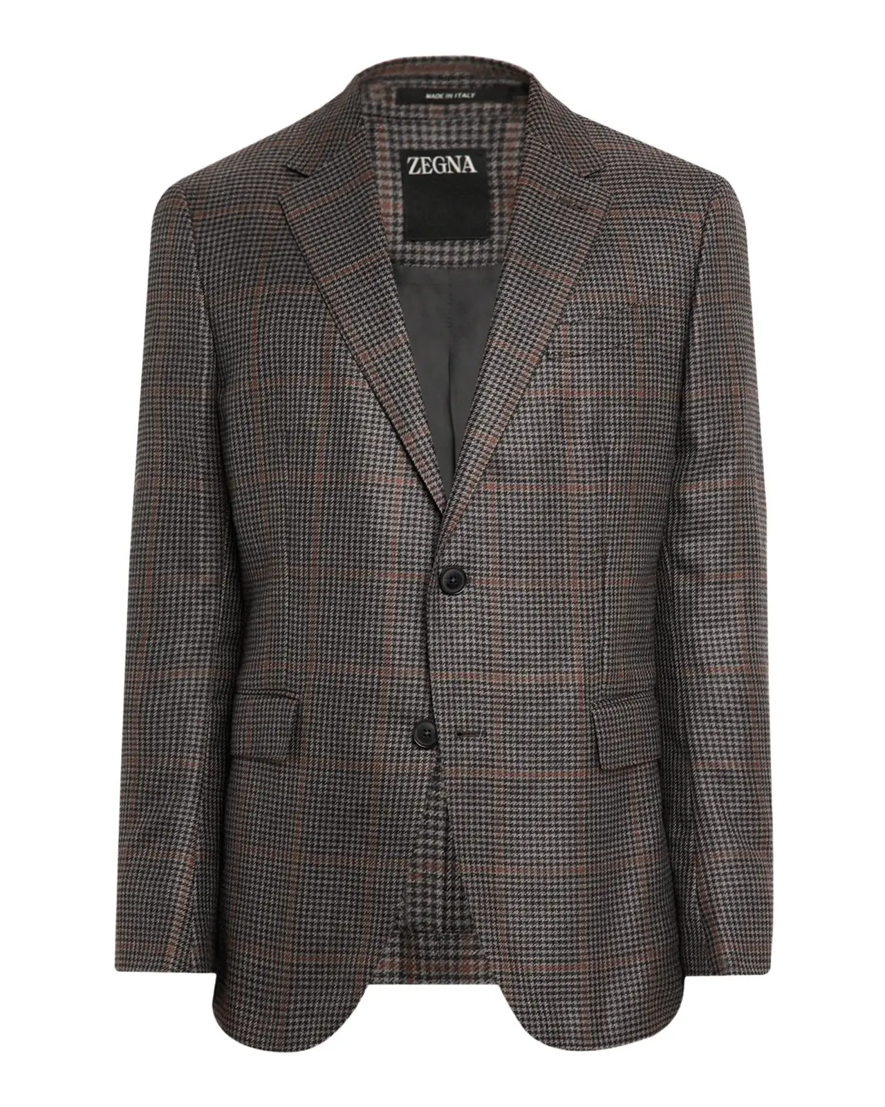 Zegna Men's Cashmere and Silk Houndstooth Check Sport Coat