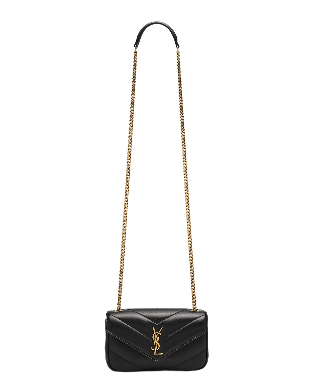 Loulou Mini YSL Chain Crossbody Bag in Quilted Leather Loulou Mini YSL Chain Crossbody Bag in Quilted Leather