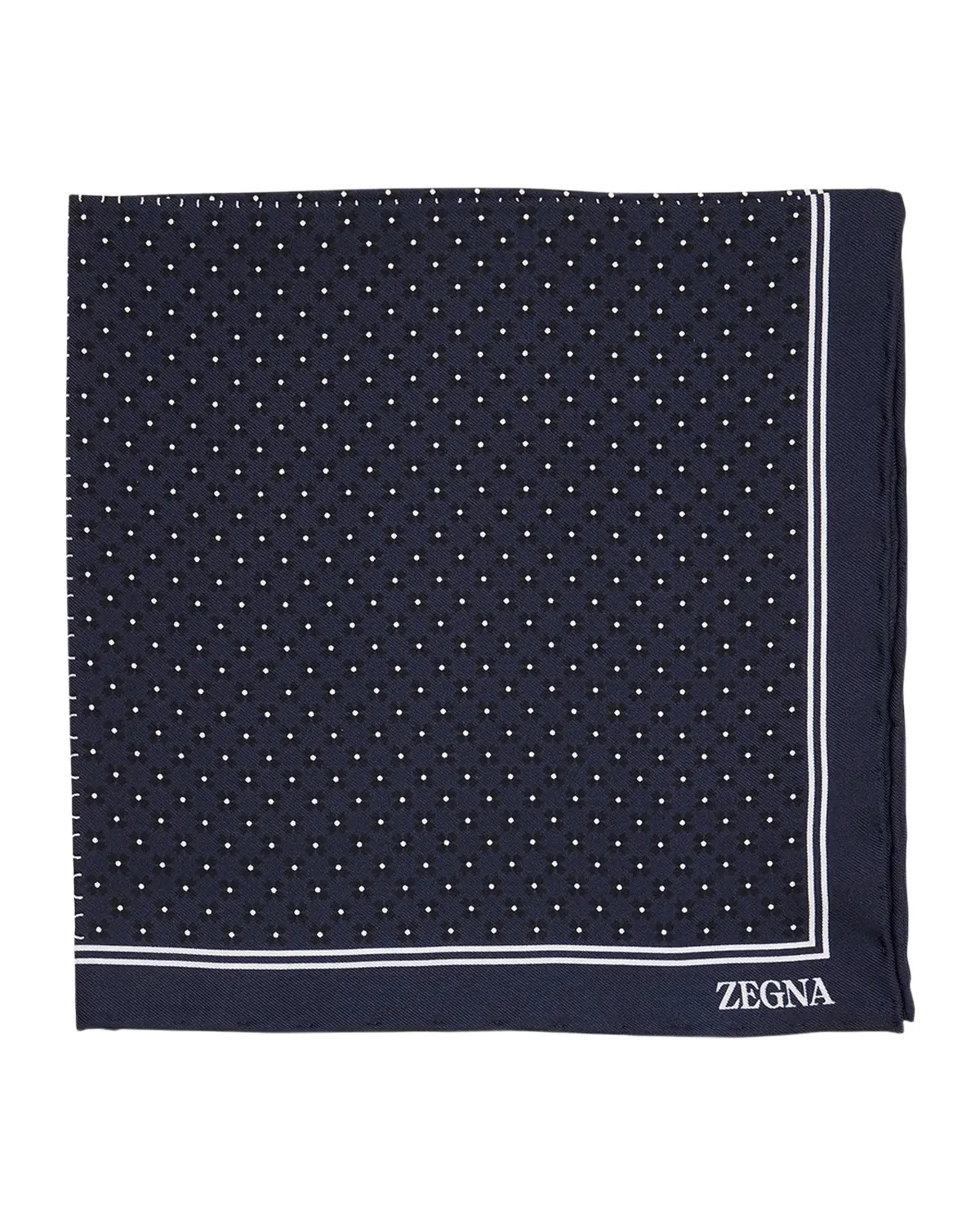 Men's Petite Geometric Floral Silk Pocket Square Men's Petite Geometric Floral Silk Pocket Square