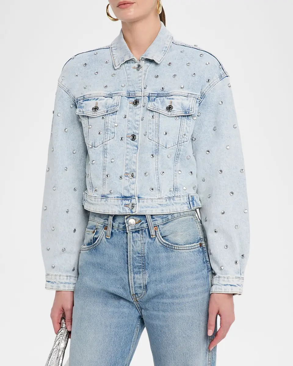 Generation Love Toddie Embellished Denim Jacket | Thumbnail 4 Generation Love Toddie Embellished Denim Jacket | Thumbnail 4