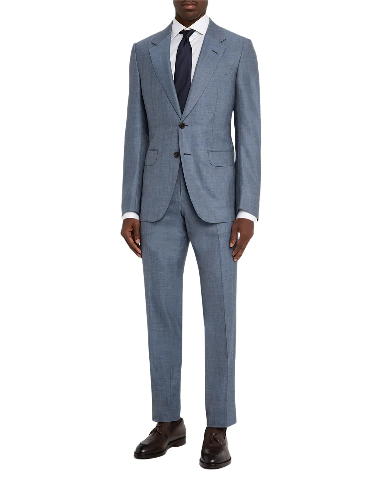 Zegna Men's Centoventimila Wool Sharkskin Suit