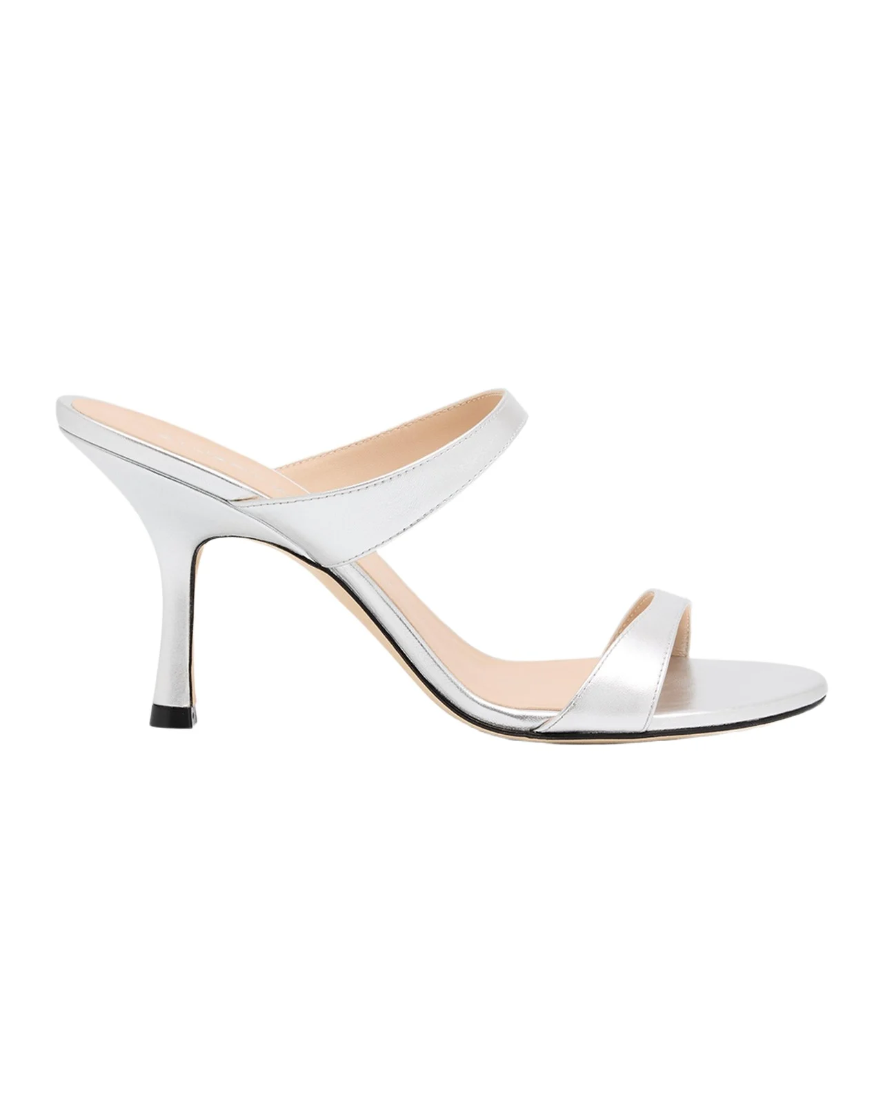 Stuart Weitzman Nudist Metallic Dual-Band Slide Sandals
