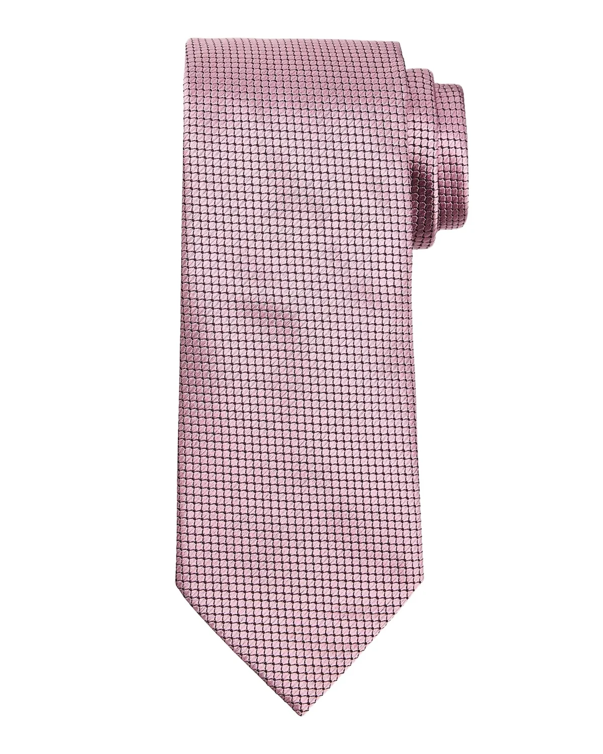 Men's Tonal Micro-Geometric Silk Tie