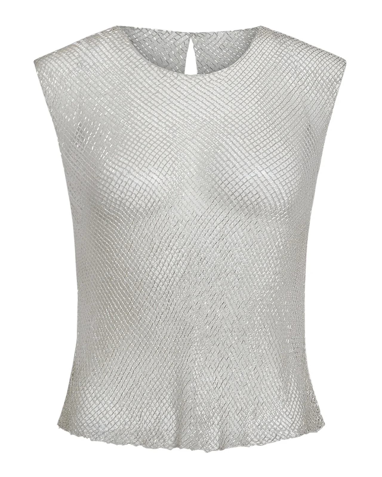 Chloe Woven Mesh Top