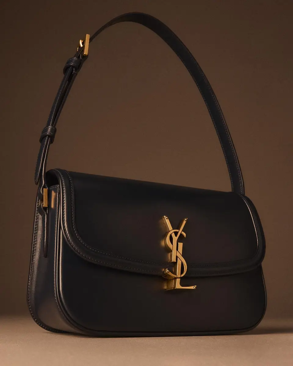 Saint Laurent Solferino Medium YSL Shoulder Bag in Smooth Leather | Thumbnail 5 Saint Laurent Solferino Medium YSL Shoulder Bag in Smooth Leather | Thumbnail 5