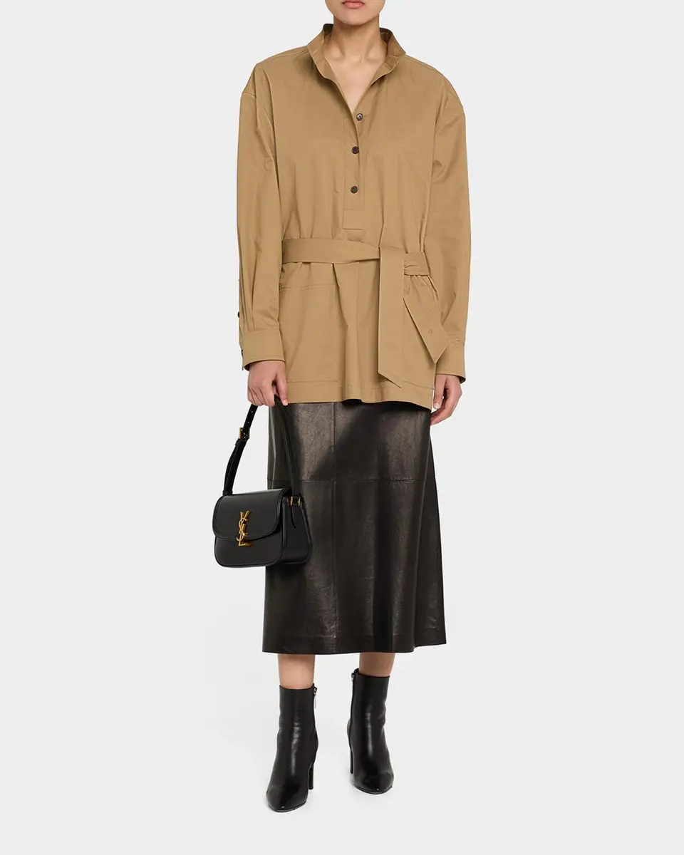 Saint Laurent Solferino Medium YSL Shoulder Bag in Smooth Leather | Thumbnail 6 Saint Laurent Solferino Medium YSL Shoulder Bag in Smooth Leather | Thumbnail 6