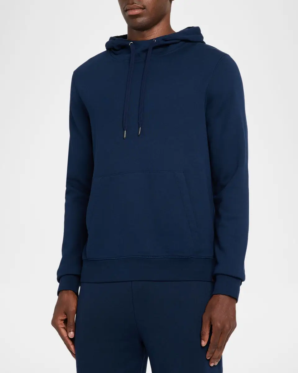 Derek Rose Men's Quinn Cotton Loopback Pullover Hoodie | Thumbnail 4