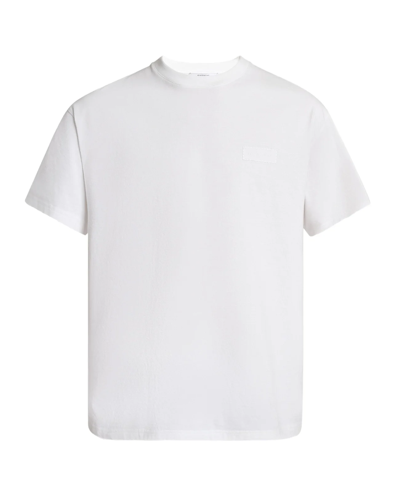 Givenchy Men's Embroidered Logo Patch Crewneck T-Shirt