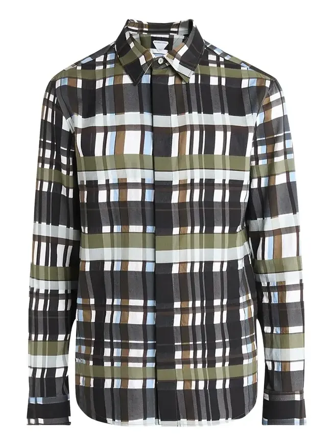 Men's Cotton Jumbo Plaid Casual Button-Down Shirt Men's Cotton Jumbo Plaid Casual Button-Down Shirt