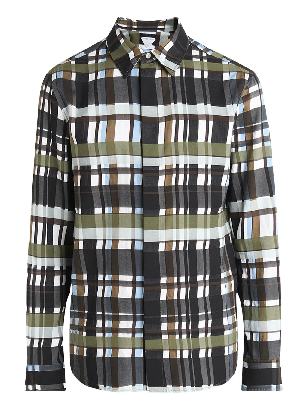 Men's Cotton Jumbo Plaid Casual Button-Down Shirt