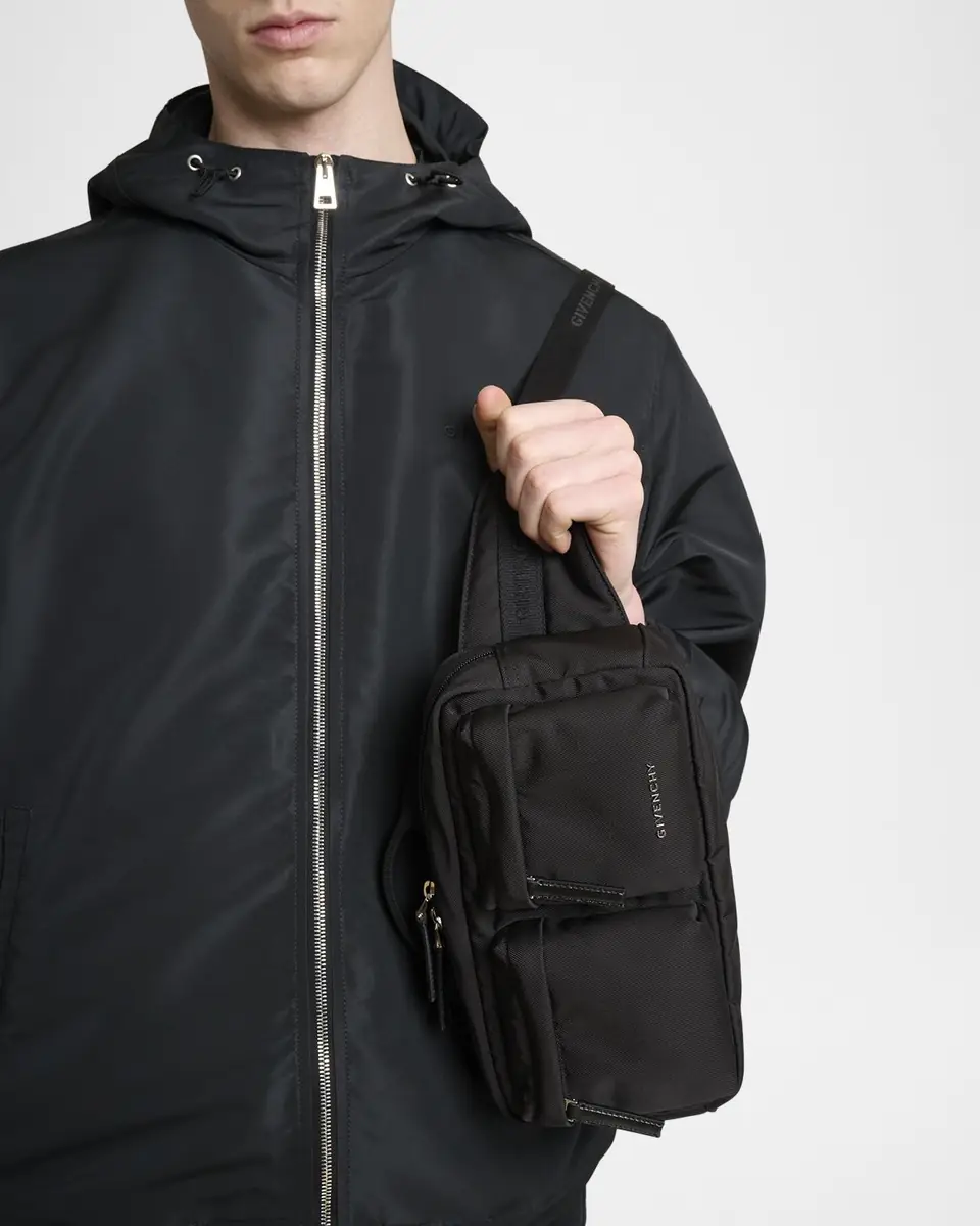 Givenchy Men's Essential U Nylon Belt Bag | Thumbnail 2 Givenchy Men's Essential U Nylon Belt Bag | Thumbnail 2