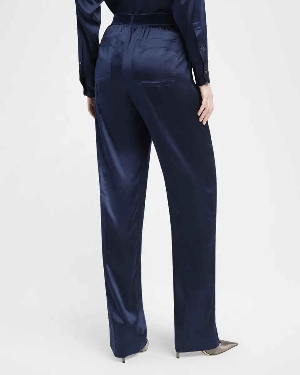 Tom Ford Logo-Banded Silk PJ Pants | Thumbnail 3 Tom Ford Logo-Banded Silk PJ Pants | Thumbnail 3