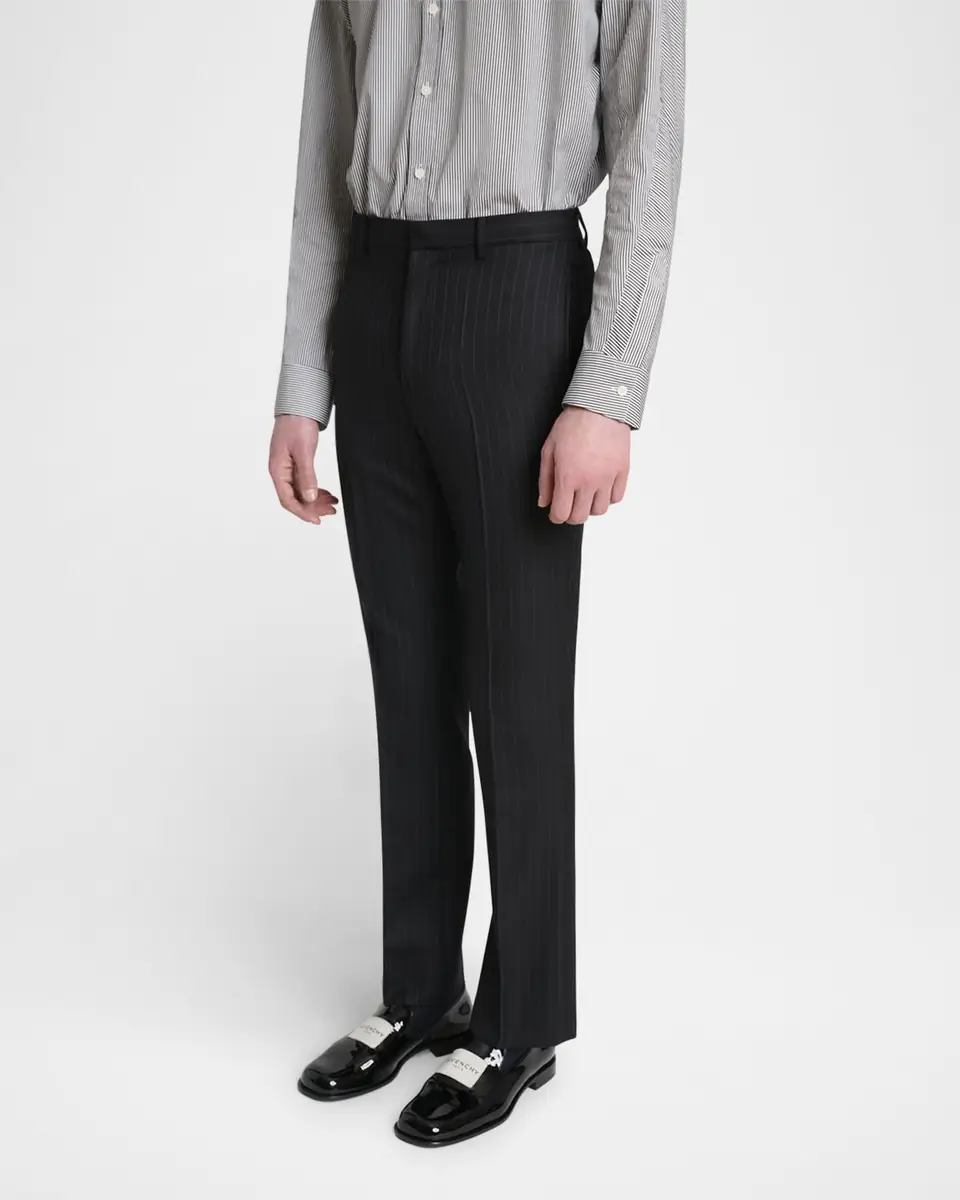 Givenchy Men's Classic-Fit Pinstripe Formal Trousers | Thumbnail 3