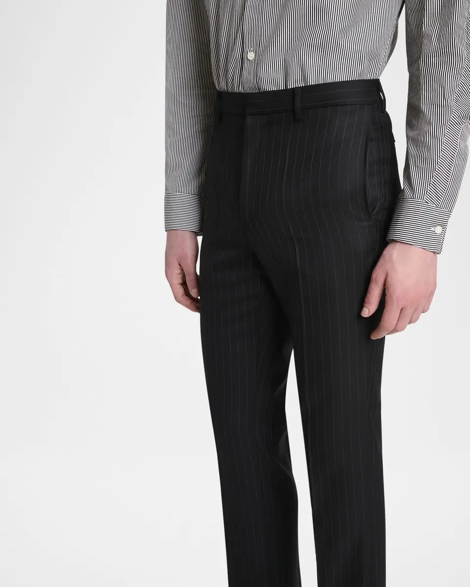 Givenchy Men's Classic-Fit Pinstripe Formal Trousers | Thumbnail 4