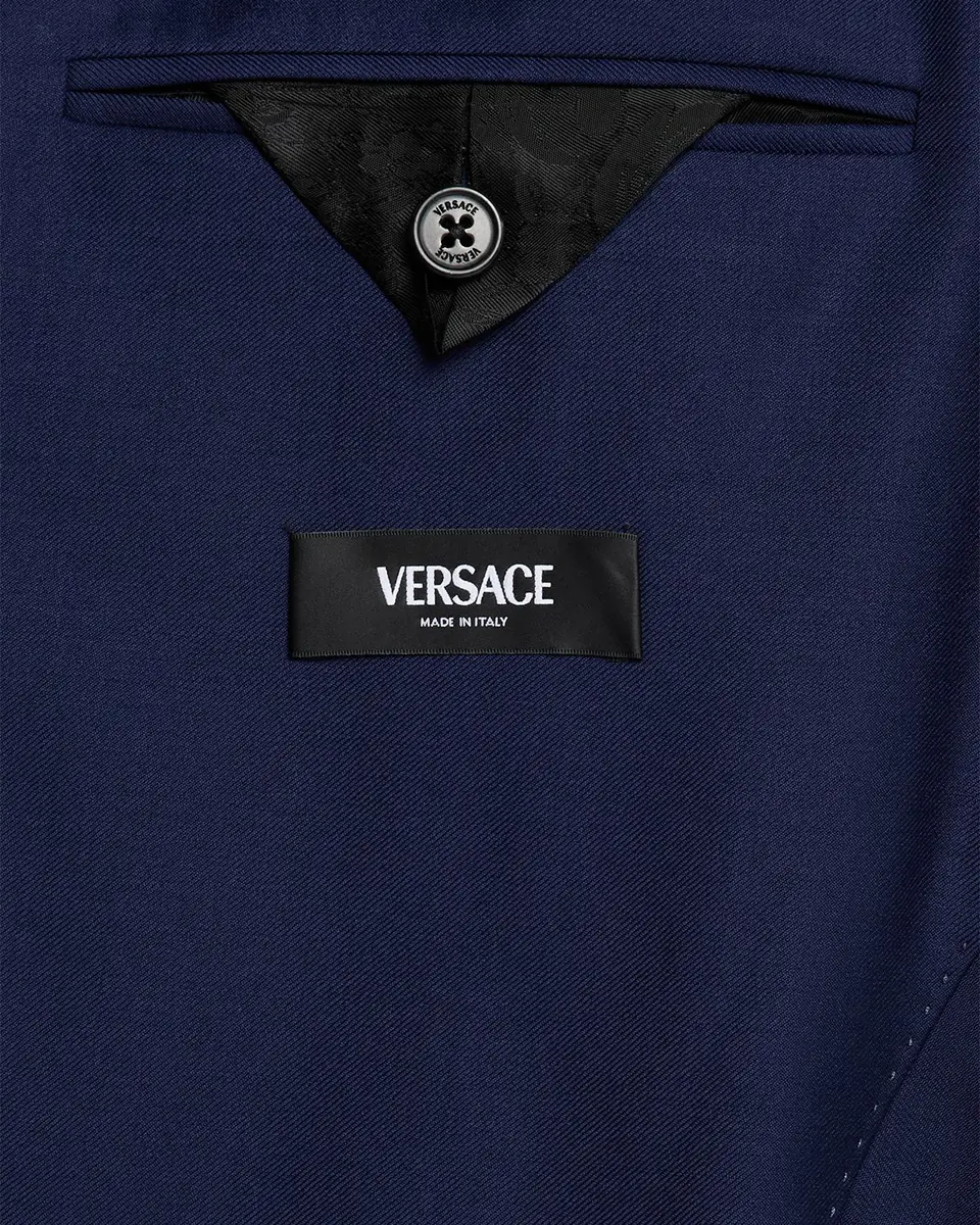 Versace Men's Wool Single-Breasted Blazer | Thumbnail 6