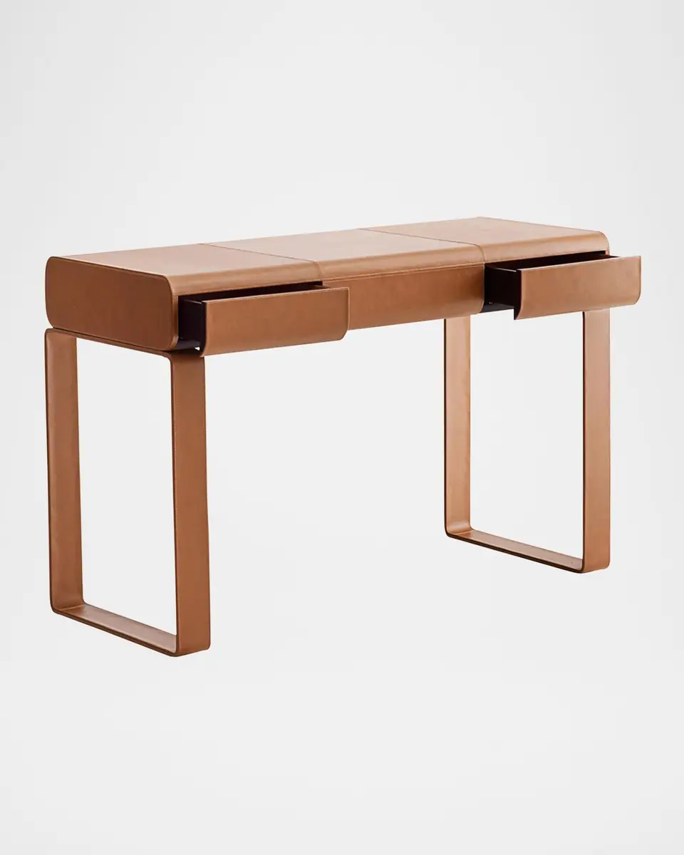 Arteriors Meyer Leather Writing Desk | Thumbnail 2 Arteriors Meyer Leather Writing Desk | Thumbnail 2