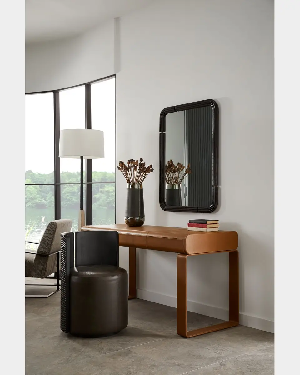 Arteriors Meyer Leather Writing Desk | Thumbnail 6 Arteriors Meyer Leather Writing Desk | Thumbnail 6