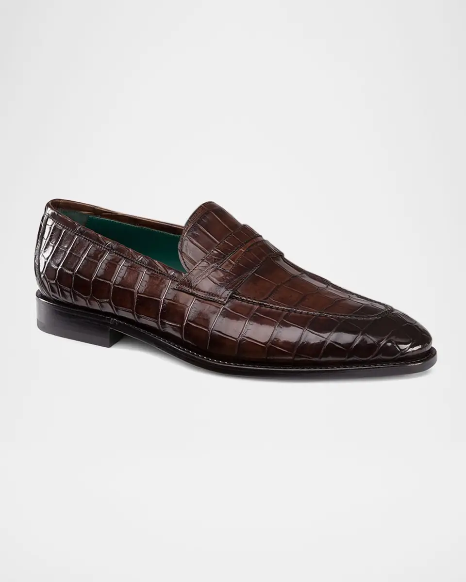Stefano Ricci Men's Crocodile Leather Loafers | Thumbnail 2 Stefano Ricci Men's Crocodile Leather Loafers | Thumbnail 2