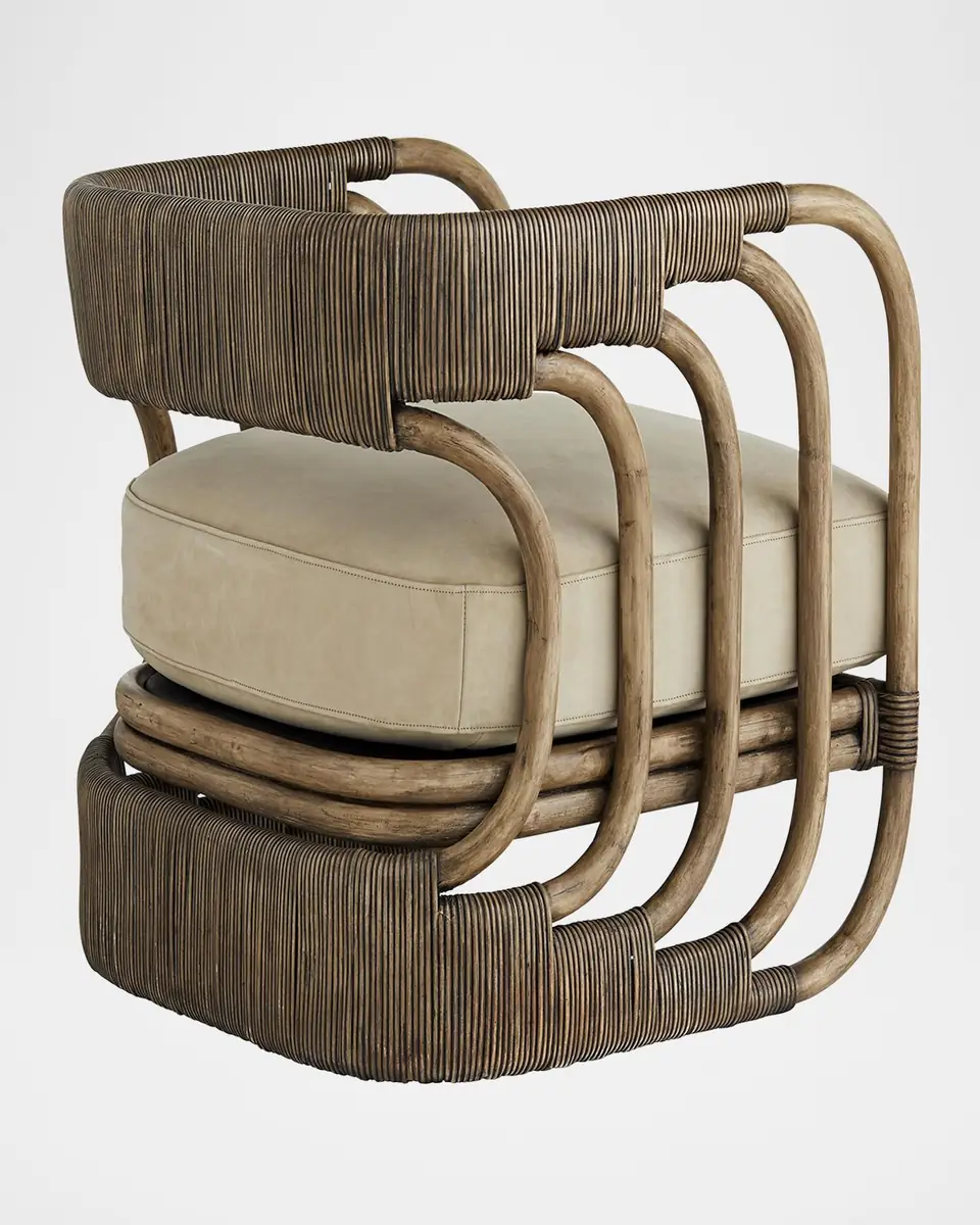 Arteriors Hamza Leather Chair | Thumbnail 4 Arteriors Hamza Leather Chair | Thumbnail 4
