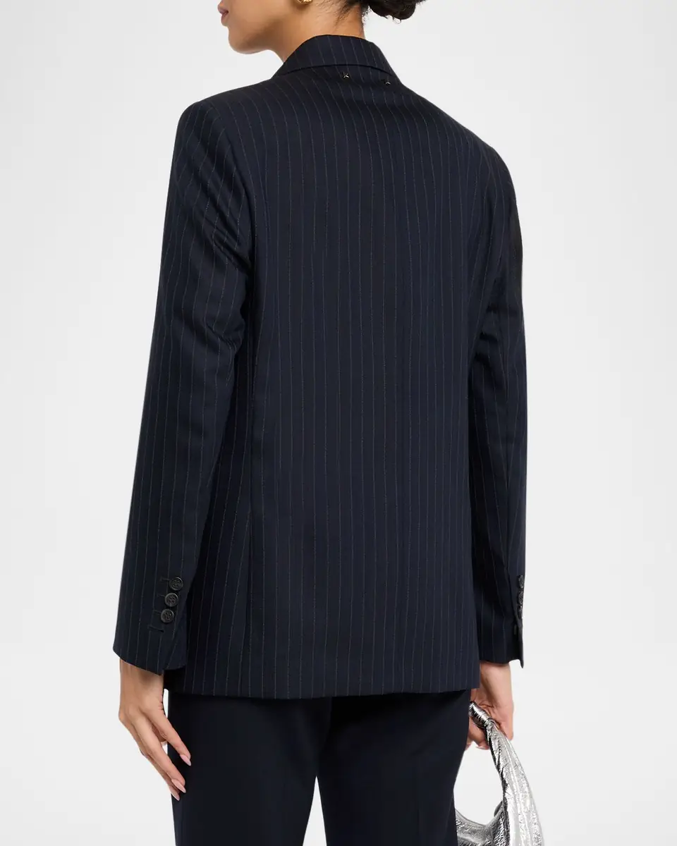 Golden Goose Journey Pinstripe Wool Jacket | Thumbnail 3 Golden Goose Journey Pinstripe Wool Jacket | Thumbnail 3