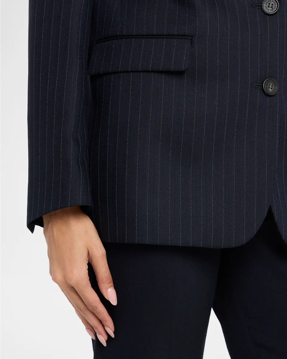 Golden Goose Journey Pinstripe Wool Jacket | Thumbnail 5 Golden Goose Journey Pinstripe Wool Jacket | Thumbnail 5