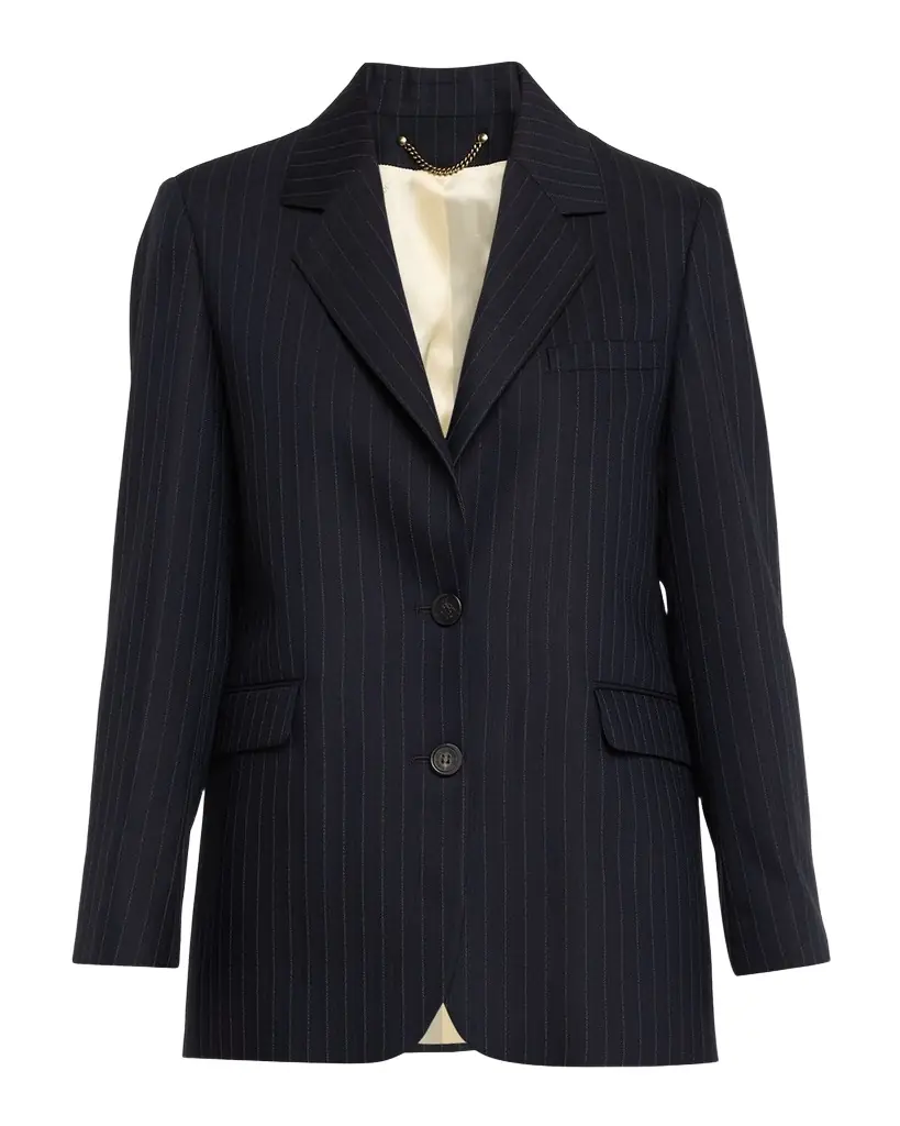 Golden Goose Journey Pinstripe Wool Jacket