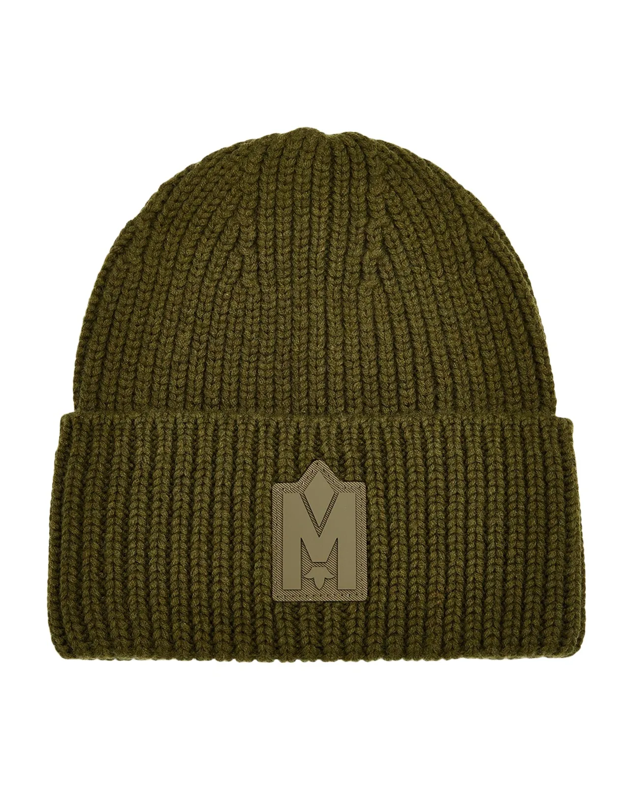 Mackage Men's M-Logo Patch Beanie Hat