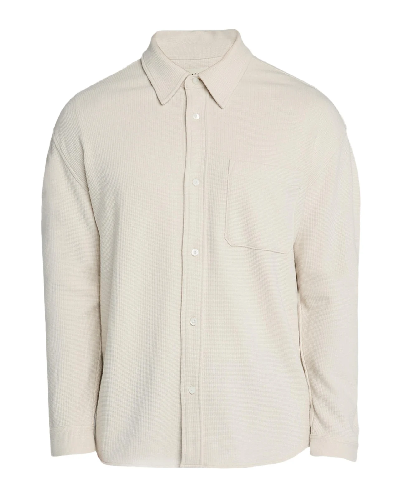 Frame Men's Cotton Waffle Texture Button-Down Shirt