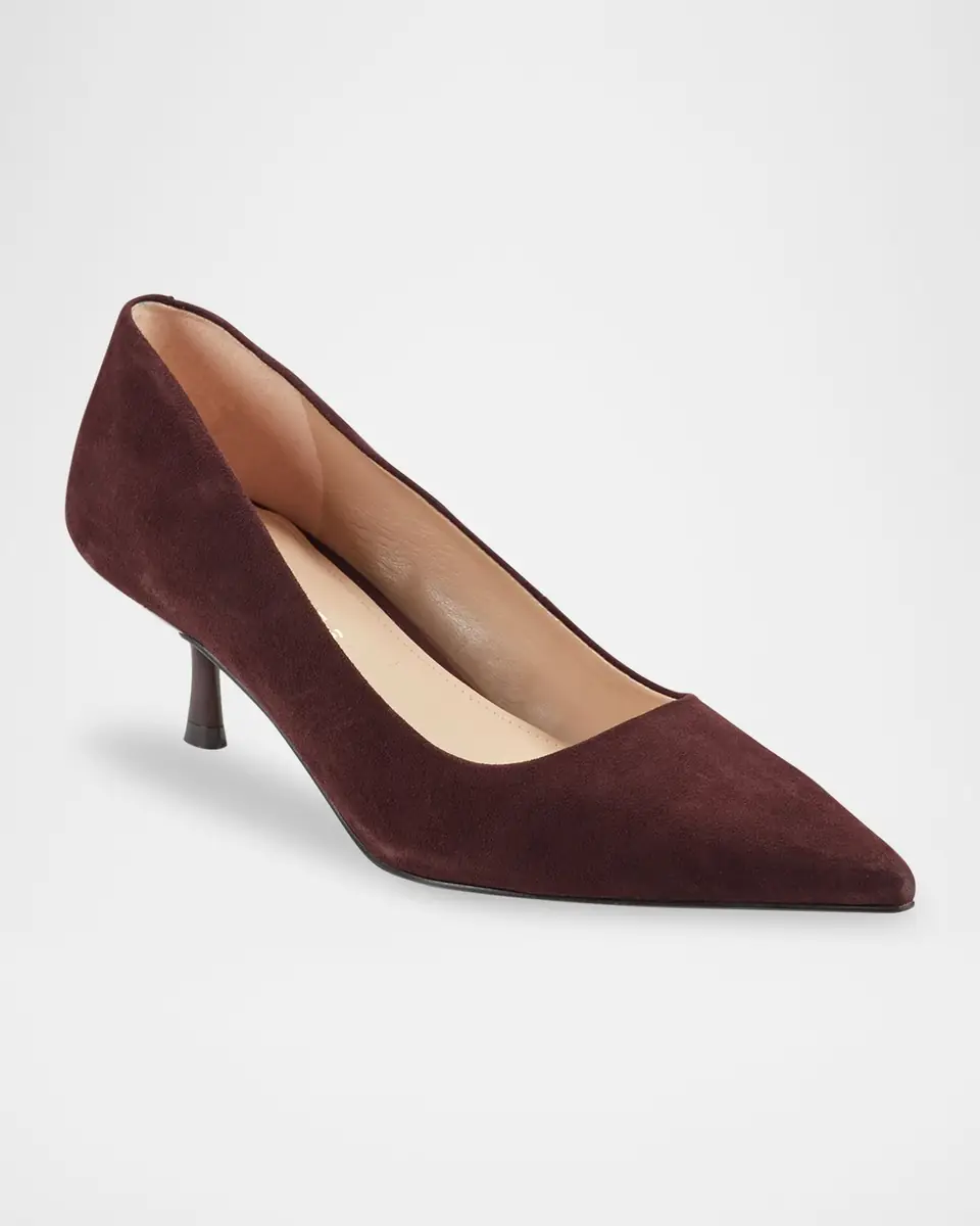 Marc Fisher LTD Calynna Suede Kitten-Heel Pumps | Thumbnail 2 Marc Fisher LTD Calynna Suede Kitten-Heel Pumps | Thumbnail 2