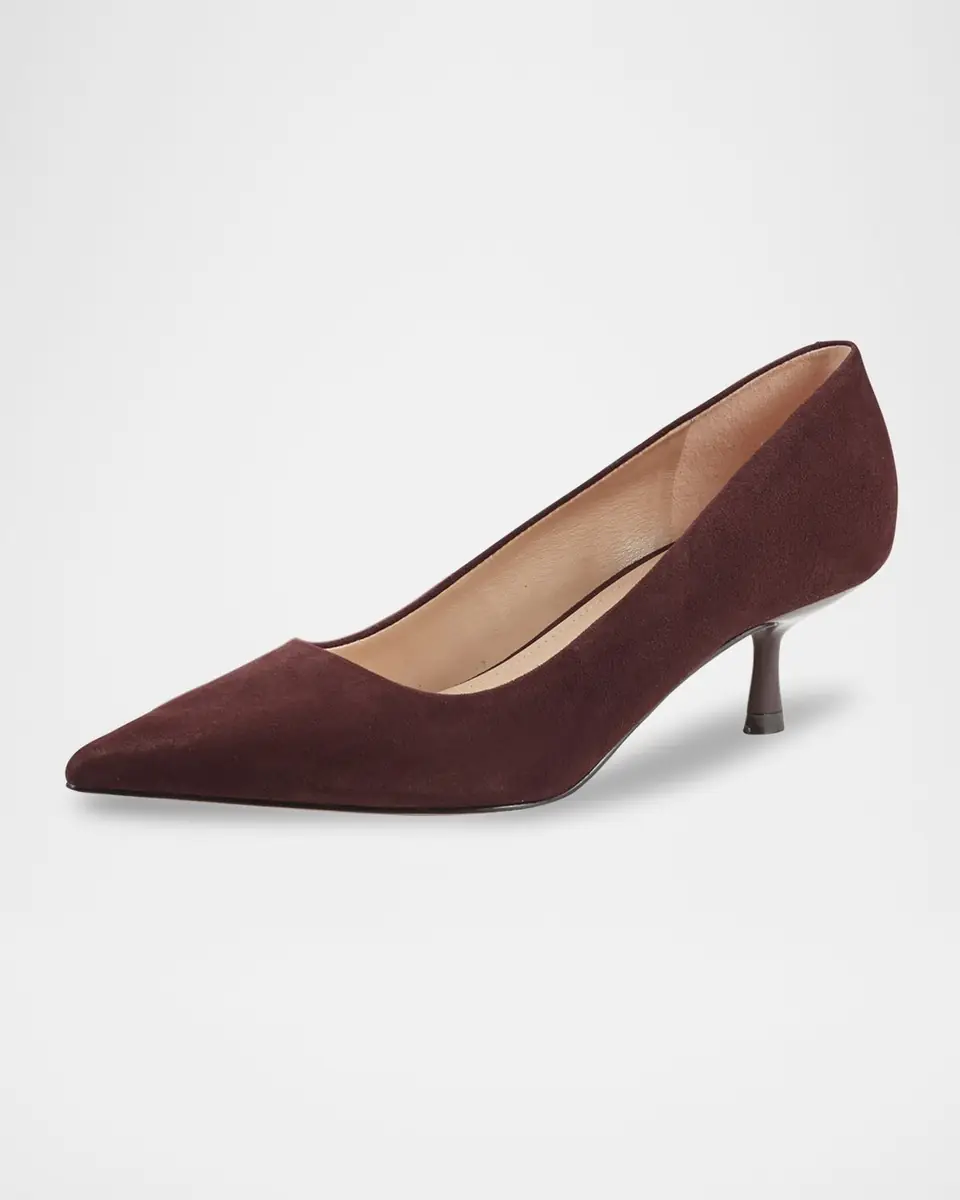 Marc Fisher LTD Calynna Suede Kitten-Heel Pumps | Thumbnail 3 Marc Fisher LTD Calynna Suede Kitten-Heel Pumps | Thumbnail 3