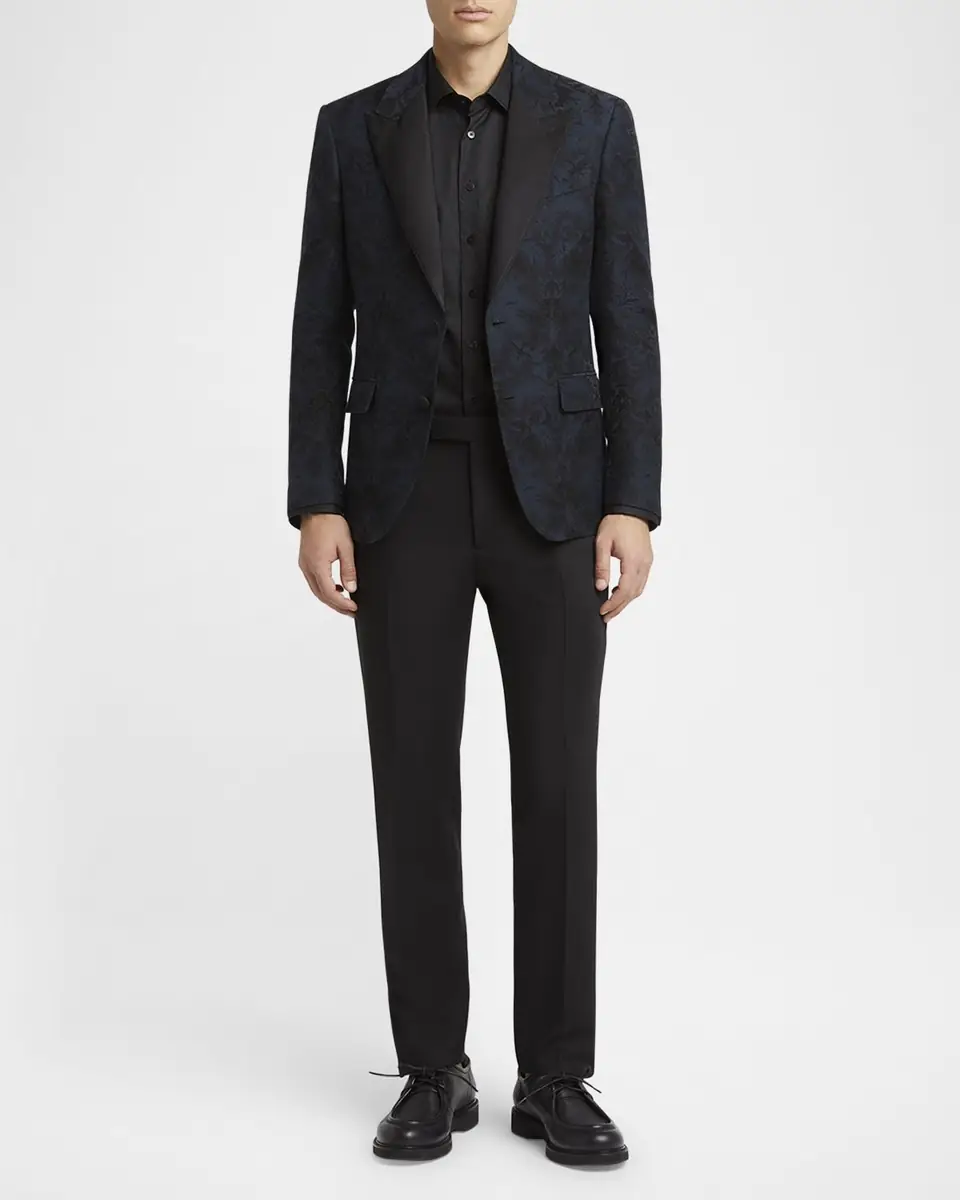 Etro Men's Cotton Paisley Jacquard Sport Shirt | Thumbnail 2