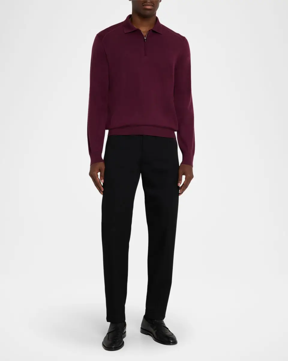 Stefano Ricci Men's Cashmere Quarter-Zip Polo Sweater | Thumbnail 2 Stefano Ricci Men's Cashmere Quarter-Zip Polo Sweater | Thumbnail 2