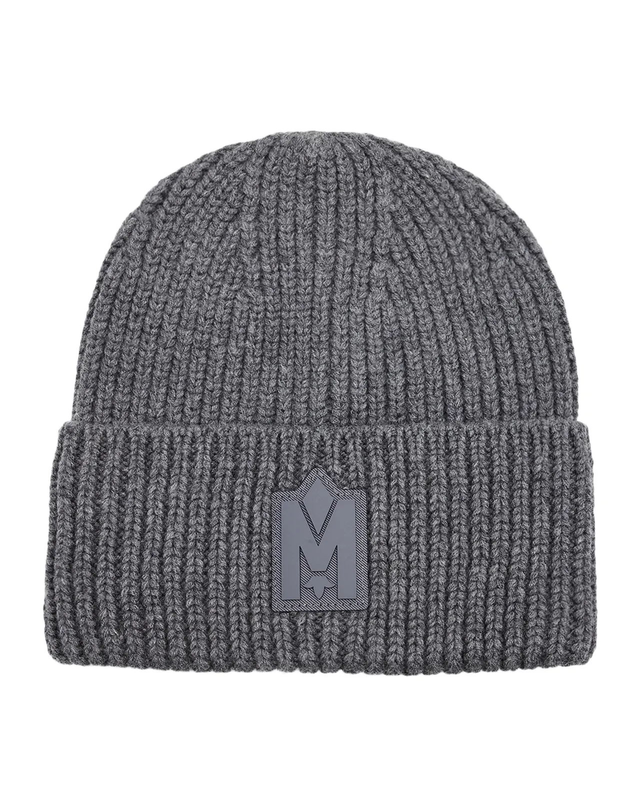 Mackage Men's M-Logo Patch Beanie Hat