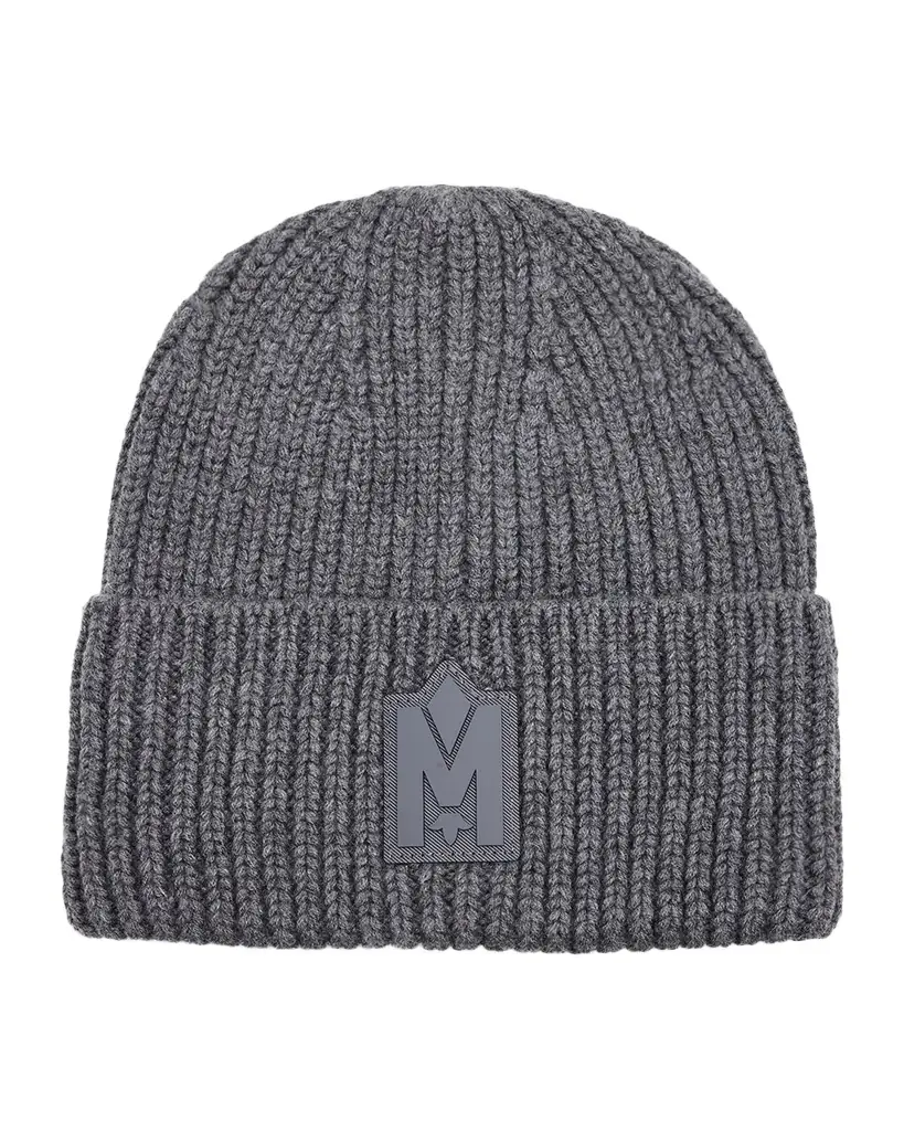 Mackage Men's M-Logo Patch Beanie Hat