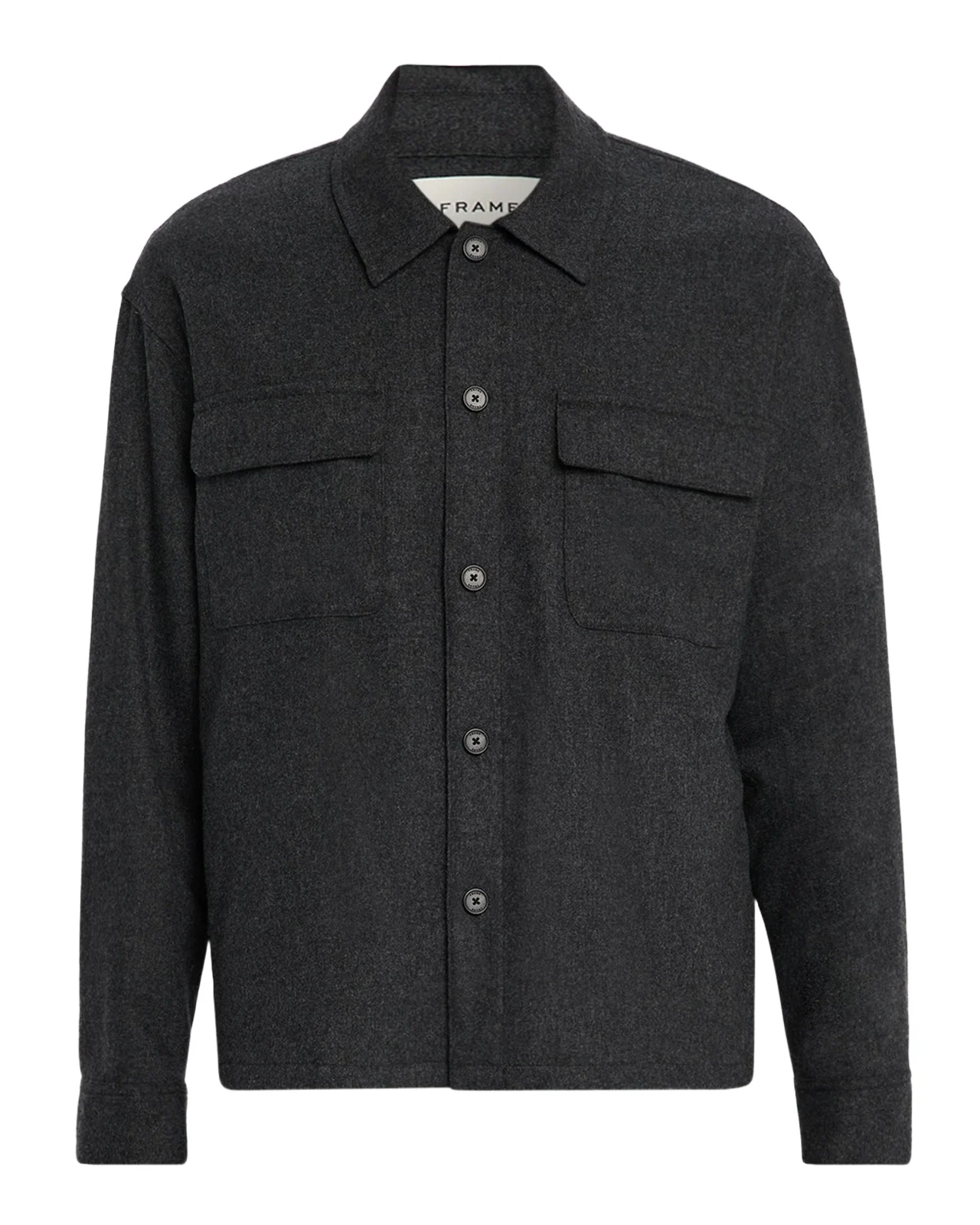 Men's Wool-Blend Two-Pocket Overshirt Men's Wool-Blend Two-Pocket Overshirt