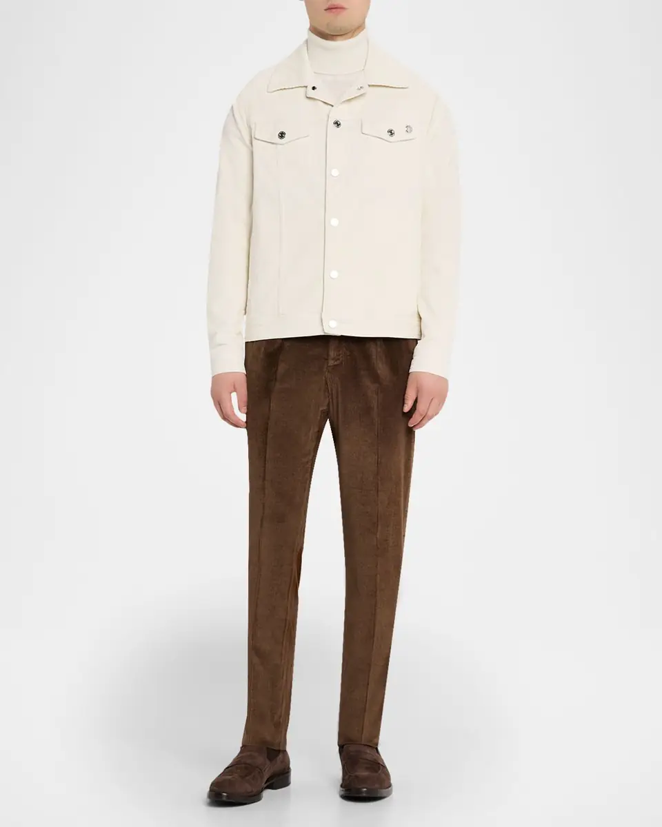 Stefano Ricci Men's Cotton-Blend Corduroy Trousers | Thumbnail 2 Stefano Ricci Men's Cotton-Blend Corduroy Trousers | Thumbnail 2
