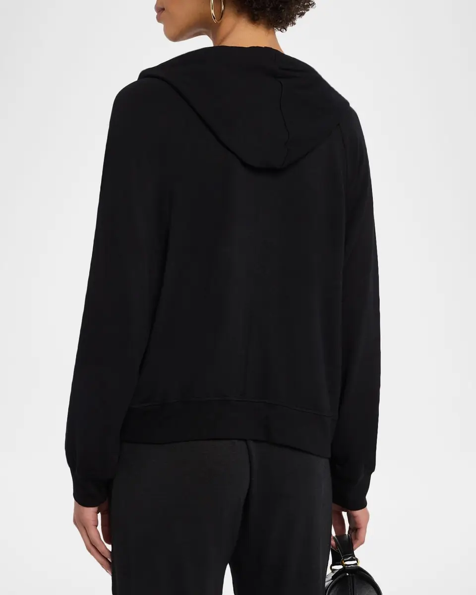 MAJESTIC FILATURES French Terry Zip-Front Hoodie | Thumbnail 3 MAJESTIC FILATURES French Terry Zip-Front Hoodie | Thumbnail 3